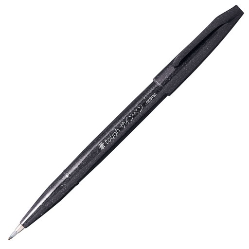PISAK PĘDZELKOWY DO KALIGRAFII I LITERNICTWA SES15 2,07MM CZARNY PENTEL