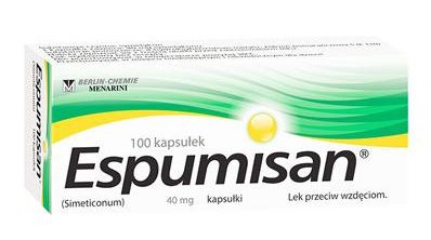Espumisan, 40 mg, na wzdęcia, 100 kapsułek