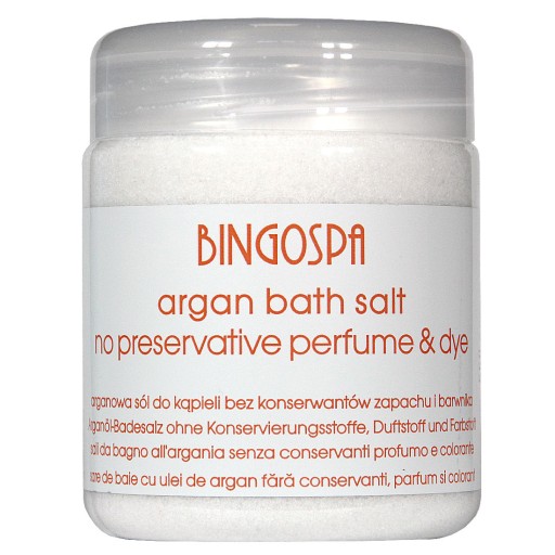 SÓL ARGANOWA DO KAPIELI, PEELINGU, JACUZZI 550 g