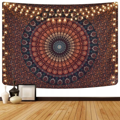 MANDALA INDYJSKA NA ŚCIANĘ GOBELIN