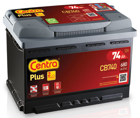 AKUMULATOR CENTRA PLUS CB740 12V 74AH P+ 680A