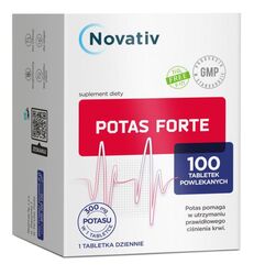 Novativ Potas Forte 100 tabletek powlekanych
