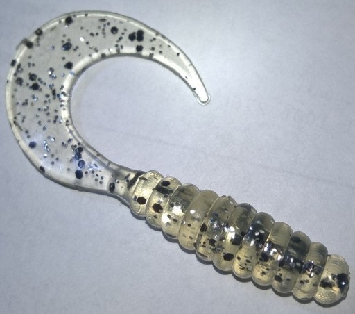 Manns Twister 5,5cm Przeźr. srebrny i czarny brok