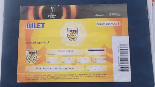 Bilet Arka Gdynia - FC Midtjylland