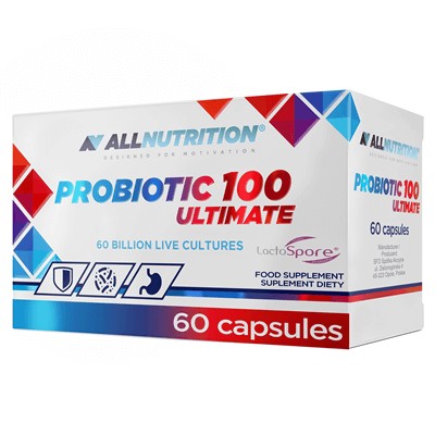 ALLNUTRITION PROBIOTIC 100 ULTIMATE 60KAPS JELITA TRAWIENIE OSŁONA ZDROWIE