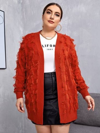 SHEIN NARZUTKA SWETER BEZ ZAPIĘCIA R.XL E370083