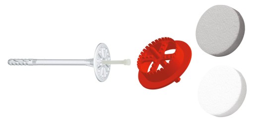 KOŁKI LĄCZNIKI DO STYROPIANU 14cm + zaślepki +frez