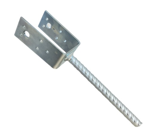 Podstawa słupa wspornik belki 60x45x3,5mm kotwa do wmurowania MOCNA