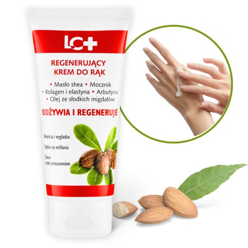 Regeneracyjny krem do rąk LC+ - Olej ze słodkich migdałów, masło Shea