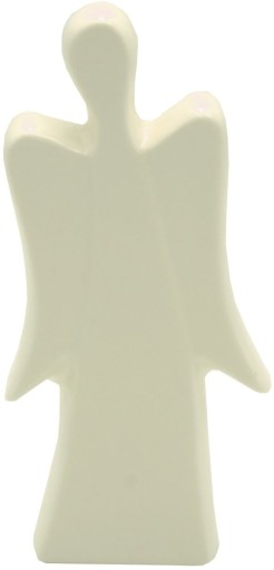 OZDOBA ŚWIĄTECZNA PORCELANOWA FIGURKA ANIOŁ 14,5CM