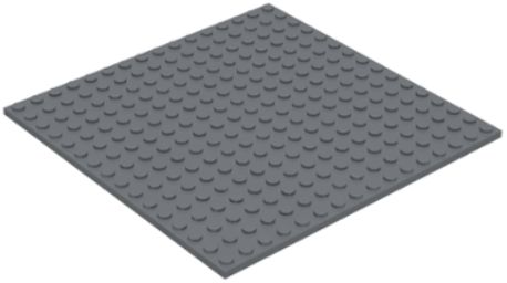 LEGO PŁYTKA 16X16 CIEMNOSZARA NR 91405