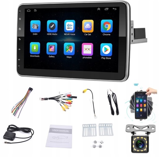 RADIO SAMOCHODOWE 1 DIN ANDROID GPS OBROTOWE