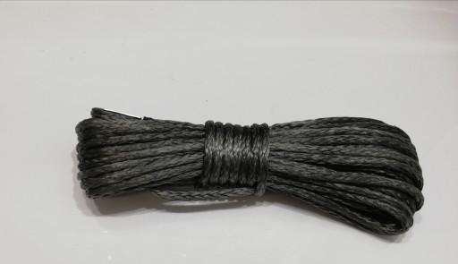 Lina syntetyczna do wyciągarki, karbonowa 6mm 15mb