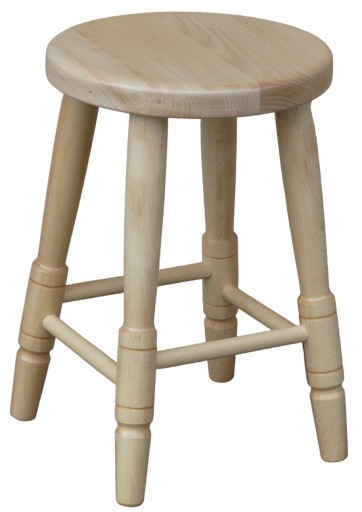 TABORET KUCHENNY DREWNIANY BUKOWY okrągły jasny