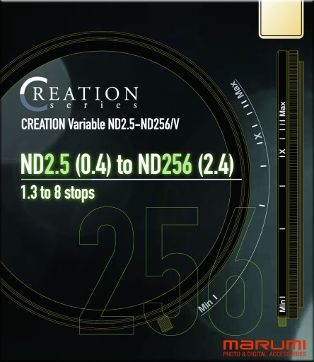 MARUMI Creation Video Vari-ND 2.5-256 filtr 82mm
