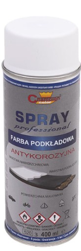 SPRAY Farba Podkładowa BIAŁA Champion 400m