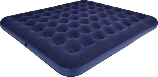 Materac dmuchany dwuosobowy welurowy 192x135x22 cm