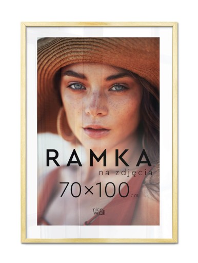 Ramki na zdjęcia B1 70x100 cm Złote Ramka Złota