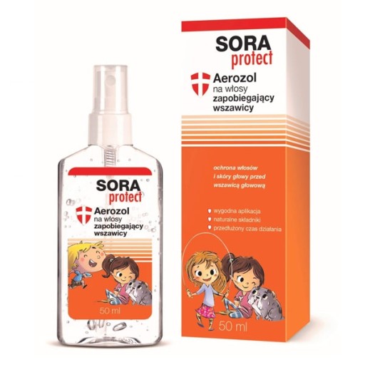 SORA PROTECT SPRAY ZAPOBIEGAJĄCY WSZAWICY