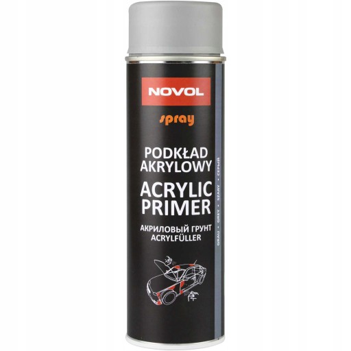 PODKŁAD AKRYLOWY SZARY NOVOL-SPRAY ACRYL PRIMER GREY 500ML