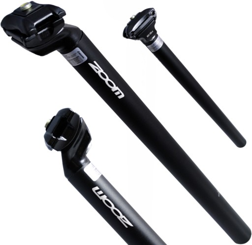 ZOOM Wspornik siodła 25,8 mm czarny z jarzemkiem