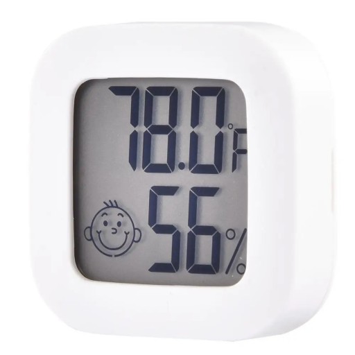 TERMOMETR HIGROMETR LCD WILGOTNOŚCIOMIERZ PLUS BATERIE