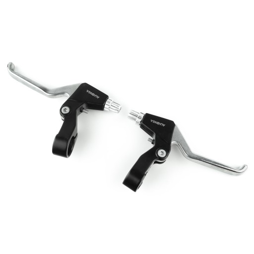 Dźwignie hamulca V-brake klamki rowerowe 3 palce aluminiowe czarne
