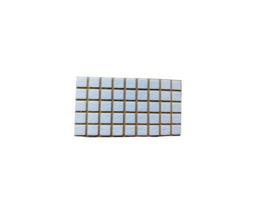 PODKŁADKI POD MEBLE KRZESŁA FILCOWE SAMOPRZYLEPNE BIAŁE 15x15mm 45szt