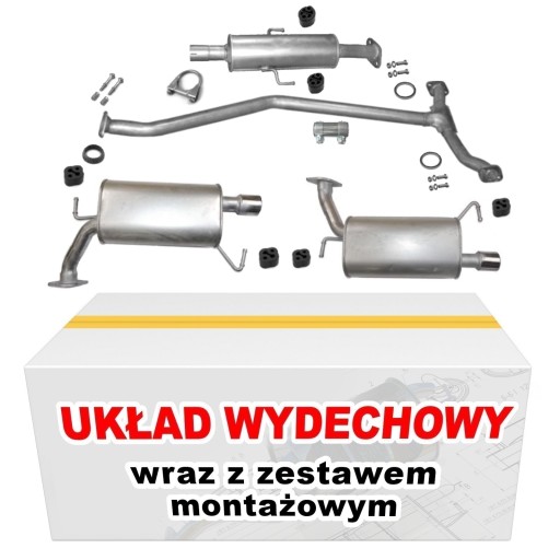 Tłumik komplet Mazda 6 2.0i 2.5i