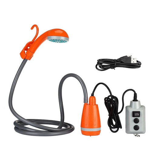 Portable Camping Shower Outdoor Camping Shower Pump Rechargeable Shower