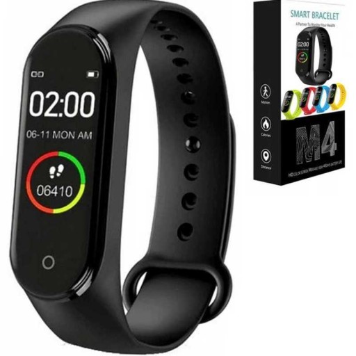 M4 SMARTBAND OPASKA SPORTOWA KROKOMIERZ PULSOMETR