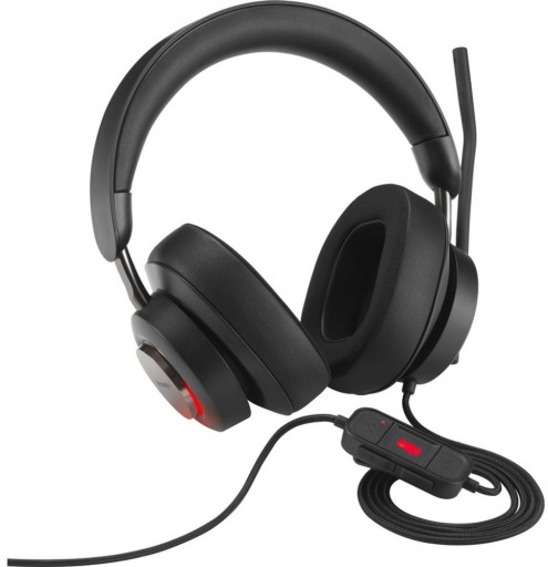 Słuchawki nauszne przewodowe Kensington H2000 USB-C z mikrofonem czarne