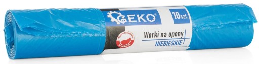 Worki na opony 100x100 NIEBIESKIE - rolka 10 sztuk