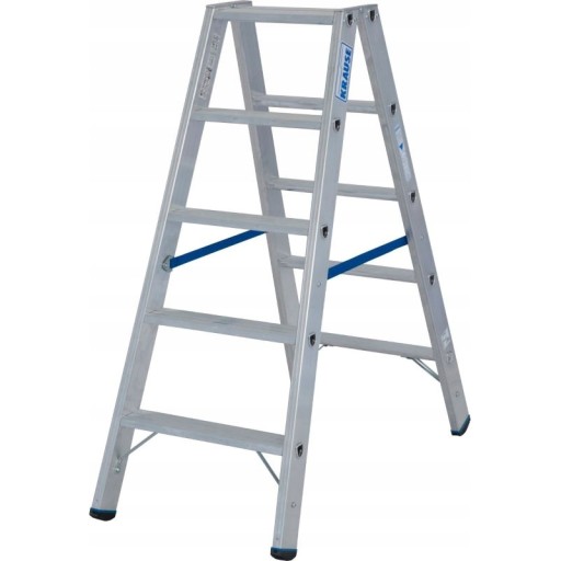 KRAUSE ALUMINIOWA DRABINA DWUSTRONNA ZE STOPNIAMI STABILO 2x5