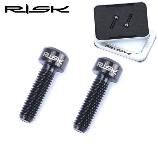 2pcs M5x18mm Bicycle Brake Lever Bolts Titanium Alloy Hollow Disc Brake Cla