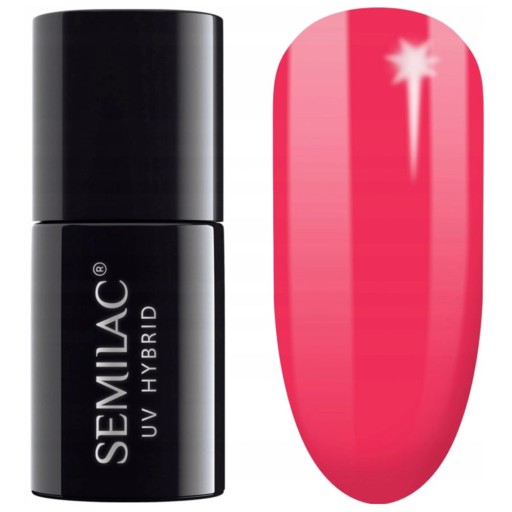 SEMILAC LAKIER HYBRYDOWY 571 NEON STRAWBERRY 7ML