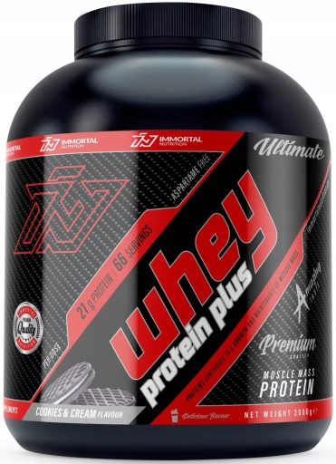 IMMORTAL WHEY PROTEIN PLUS 2000g WPC BIAŁKO CASEIN