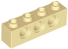 LEGO TECHNIC BELKA 1X4 BEŻOWA PIASKOWA 3701 2SZT.
