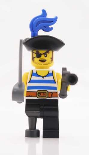 Minifigurka Lego Pirat z drewnianą nogą na prezent dla chłopca święta