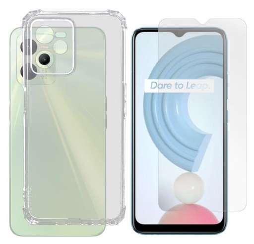 Etui Anti Shock do Realme C35 RMX3511 bezbar+SZKŁO Case Pokrowiec