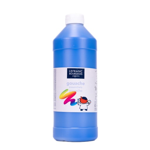 FARBA TEMPERA PLAKATOWA 1L NIEBIESKA L&B