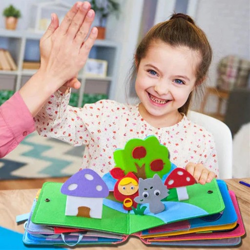 Tęczowe Zabawki Książkowe Z Filcu 3D