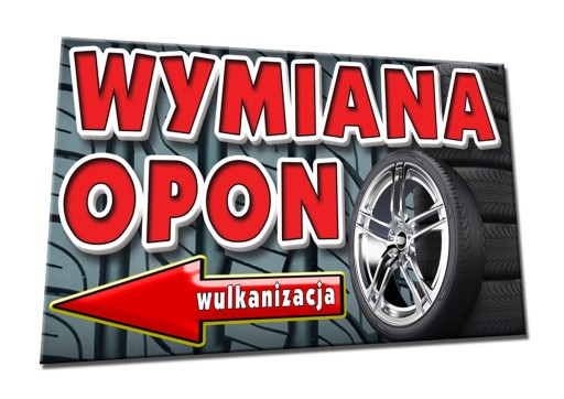 BANER WULKANIZACJA WYMIANA OPON auto naprawa kół