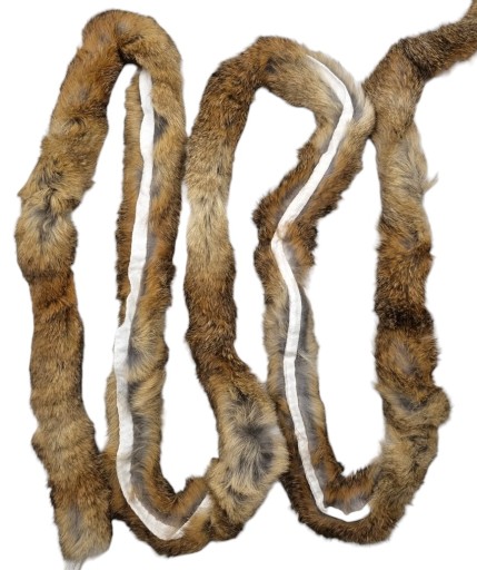 FUTRZANE OBSZYCIE KAPTURA KOŁNIERZ FUTRO NATURALNE SZYNSZYLA 100cm