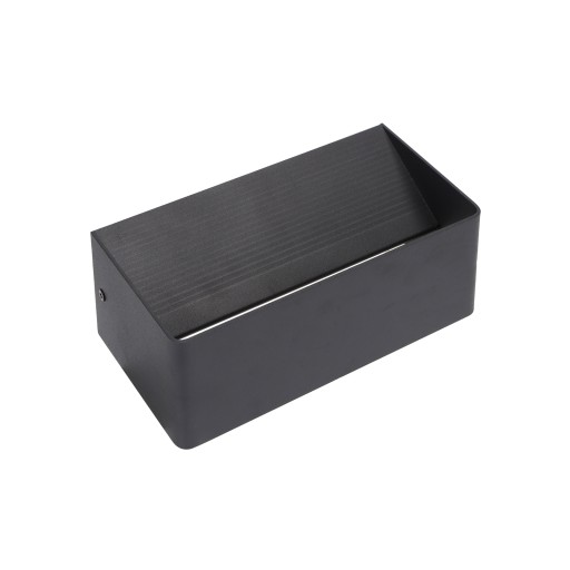 LED Metalowy kinkiet czarny 12.5W 1450lm 6500K