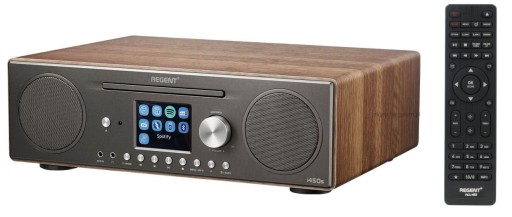 Radio Internetowe WiFi FM DAB+ Odtwarzacz CD Ferguson i450s Spotify Brązowe