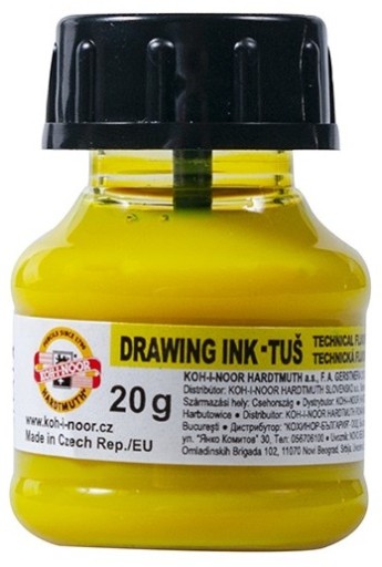 KOH-I-NOOR Tusz kreślarski do kaligrafii 20 g FLUO
