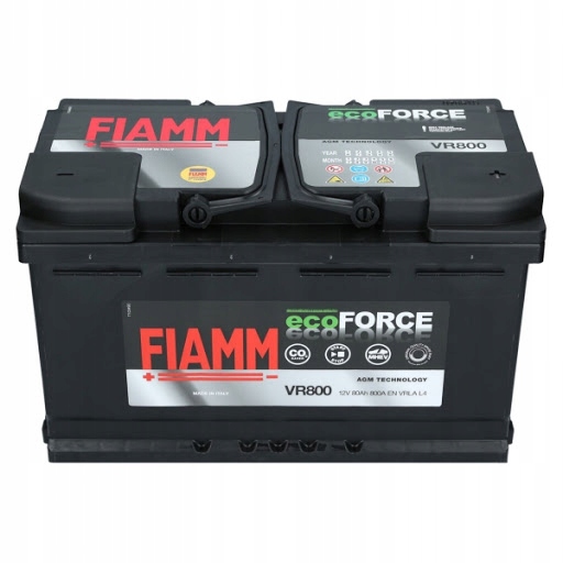 FIAMM ECOFORCE AGM VR800 80AH 800A START-STOP