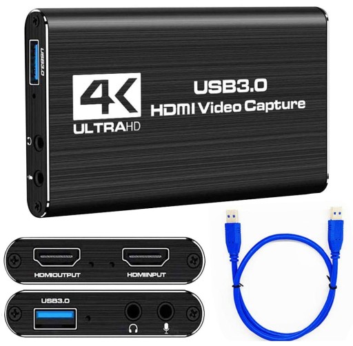 PC USB3.0 4KGrabber Rejestrator Obrazu WIDEO HDMI