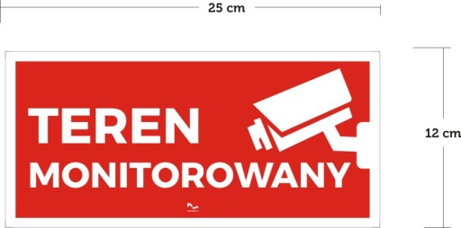 Tabliczka TEREN MONITOROWANY